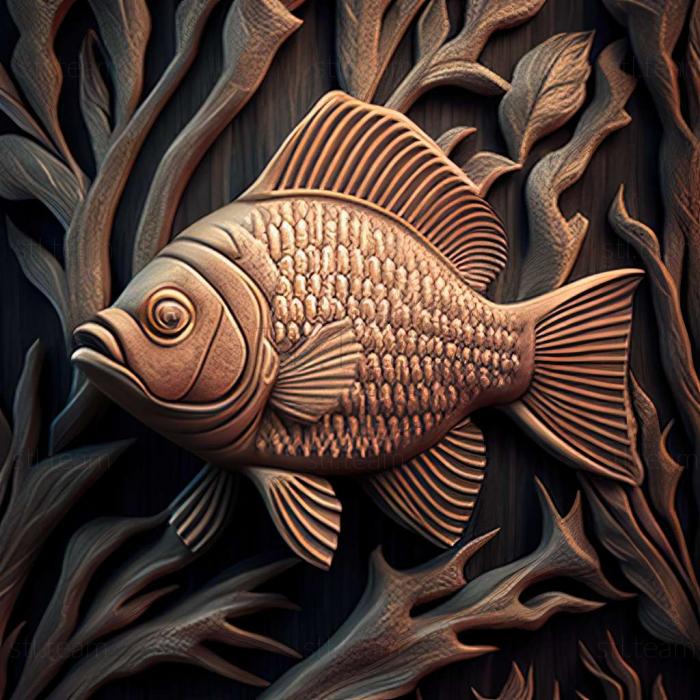 3D model Panaki fish (STL)
